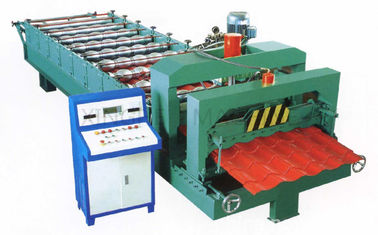 China El color verde esmaltó el rollo de la teja que formaba la máquina con 3 - los 6m/velocidad de proceso mínima proveedor