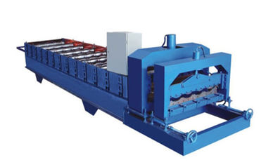 China rollo esmaltado azul de la teja de 380V 60HZ que forma la máquina que hace la teja de la forma de onda de 828m m proveedor